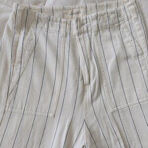 The Great - Frayed Ranger Pant in Pin Stripe